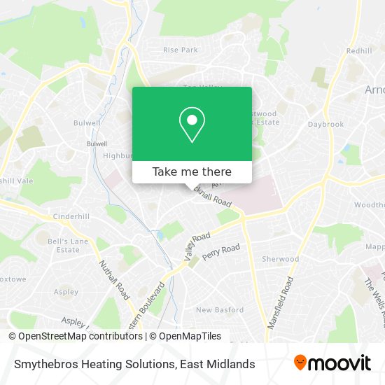 Smythebros Heating Solutions map