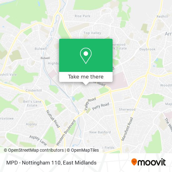 MPD - Nottingham 110 map