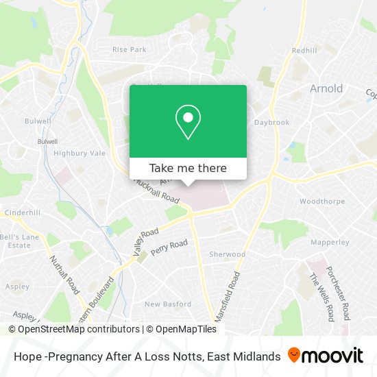 Hope -Pregnancy After A Loss Notts map