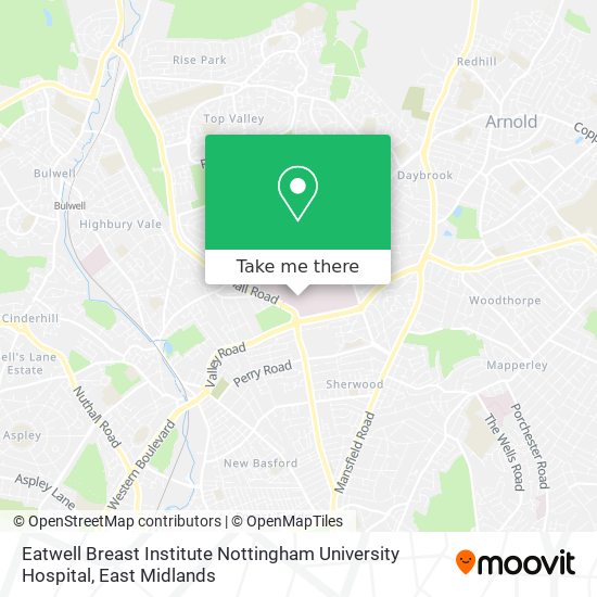 Eatwell Breast Institute Nottingham University Hospital map