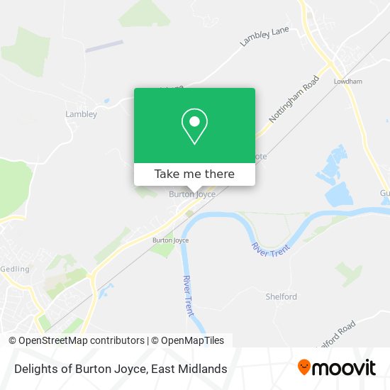 Delights of Burton Joyce map