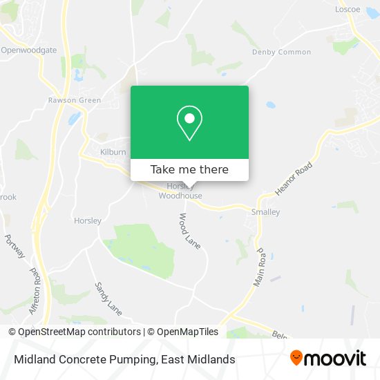 Midland Concrete Pumping map