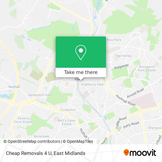 Cheap Removals 4 U map