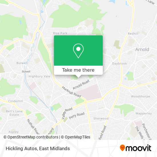 Hickling Autos map