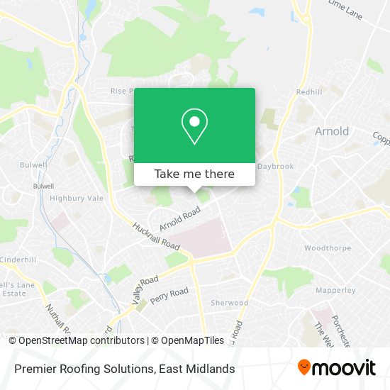 Premier Roofing Solutions map