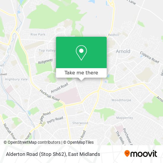 Alderton Road (Stop Sh62) map