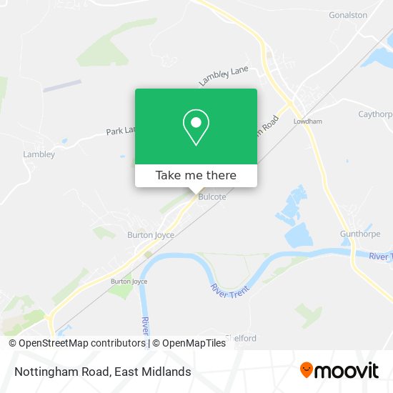 Nottingham Road map