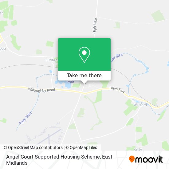 Angel Court Supported Housing Scheme map