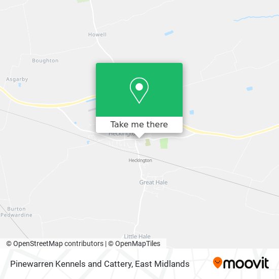 Pinewarren Kennels and Cattery map