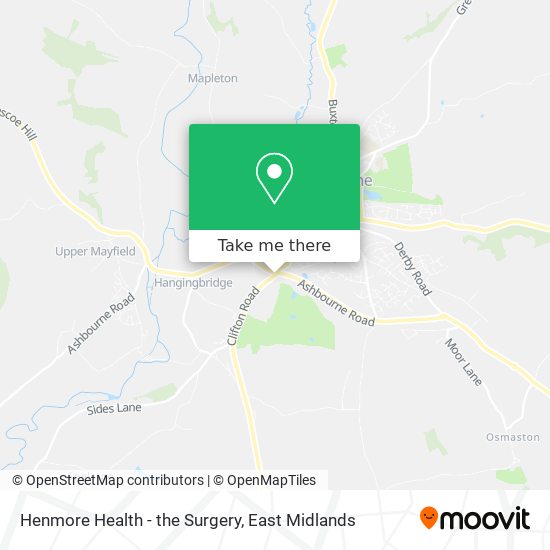 Henmore Health - the Surgery map