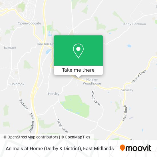 Animals at Home (Derby & District) map