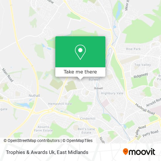 Trophies & Awards Uk map