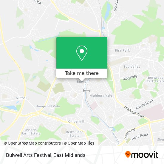 Bulwell Arts Festival map