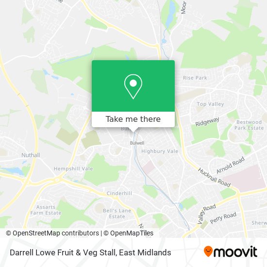 Darrell Lowe Fruit & Veg Stall map