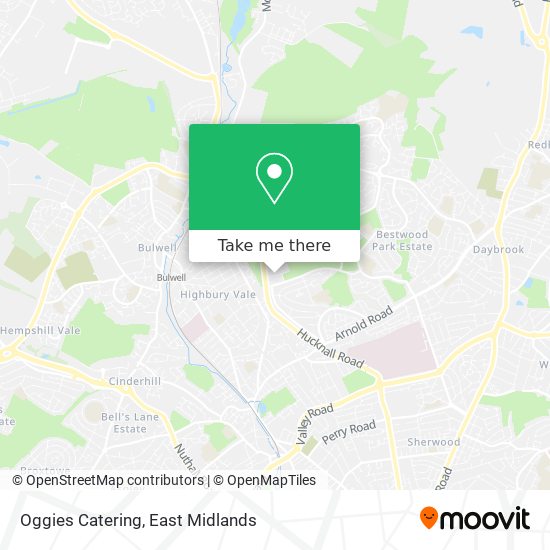 Oggies Catering map