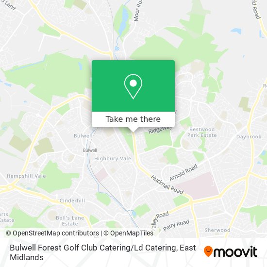 Bulwell Forest Golf Club Catering / Ld Catering map