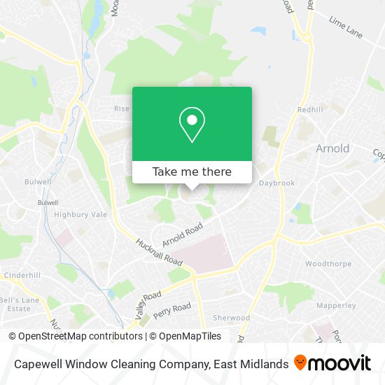 Capewell Window Cleaning Company map