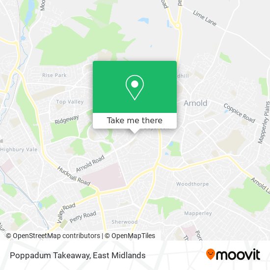 Poppadum Takeaway map