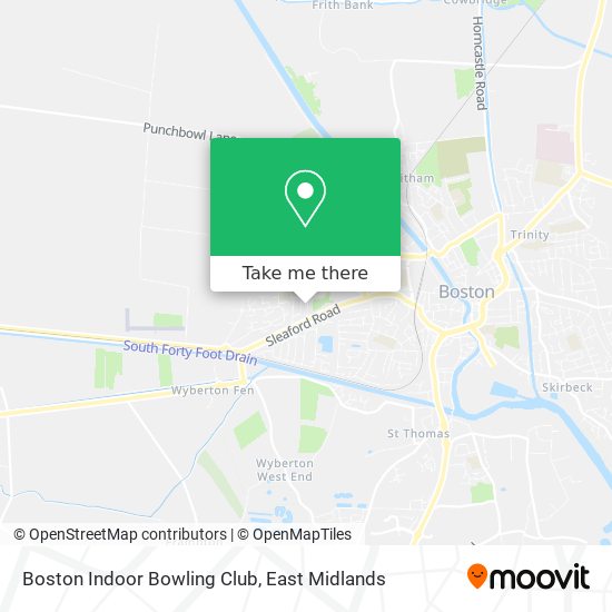 Boston Indoor Bowling Club map