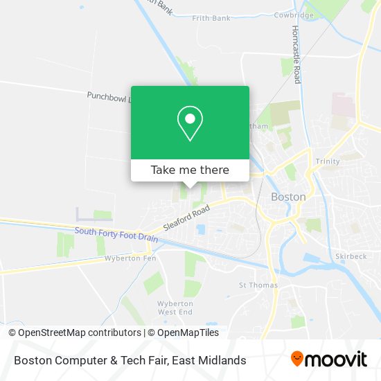 Boston Computer & Tech Fair map