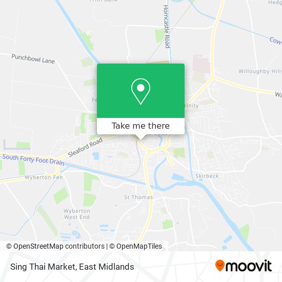 Sing Thai Market map