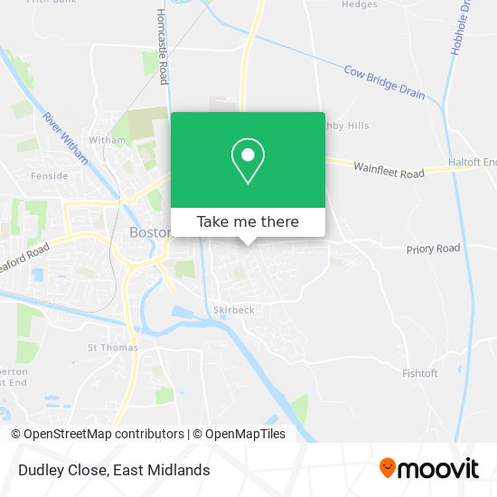 Dudley Close map