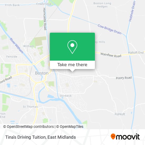 Tina's Driving Tuition map