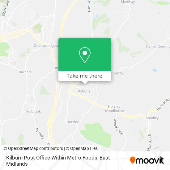 Kilburn Post Office Within Metro Foods map