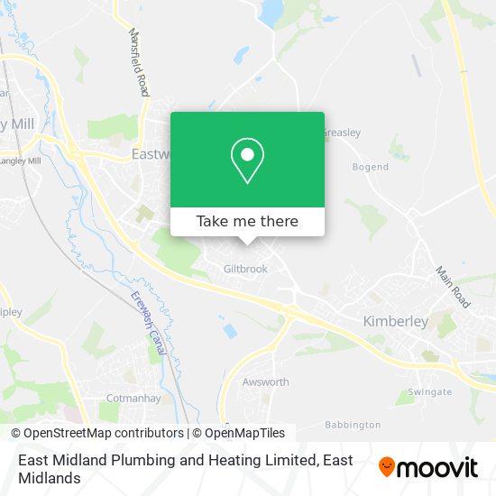 East Midland Plumbing and Heating Limited map