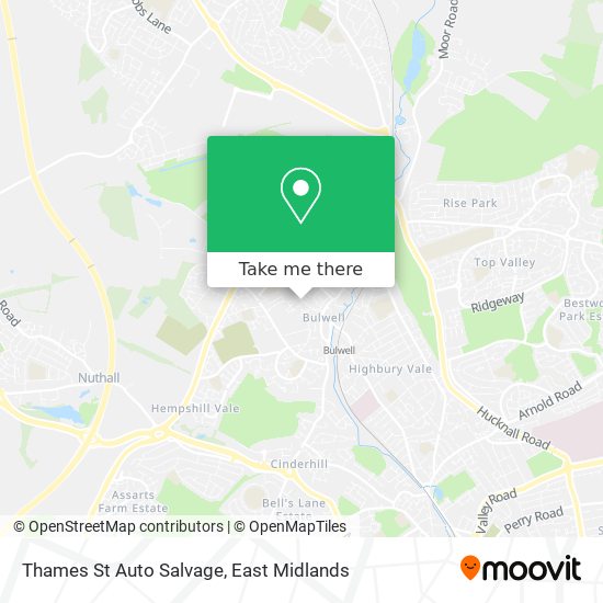 Thames St Auto Salvage map