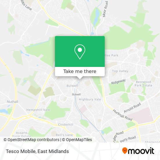 Tesco Mobile map