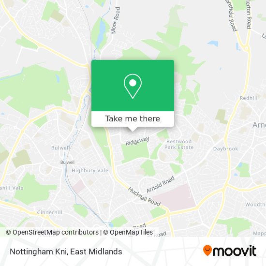 Nottingham Kni map