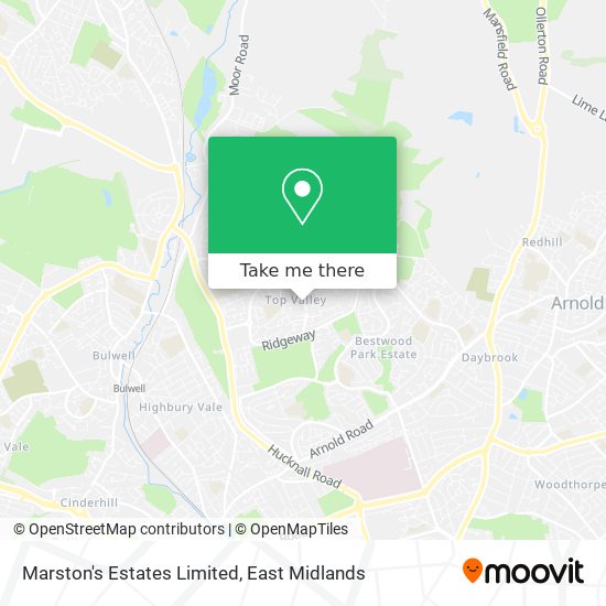 Marston's Estates Limited map