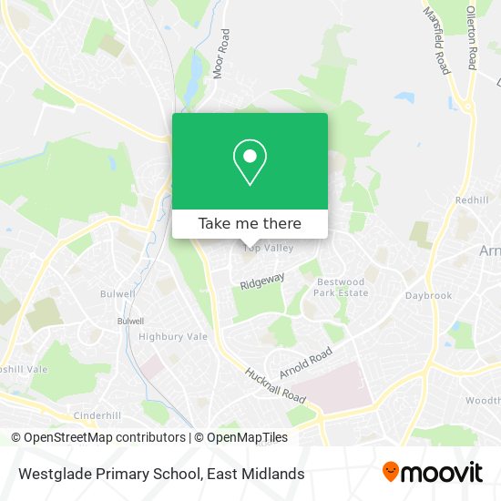 Westglade Primary School map