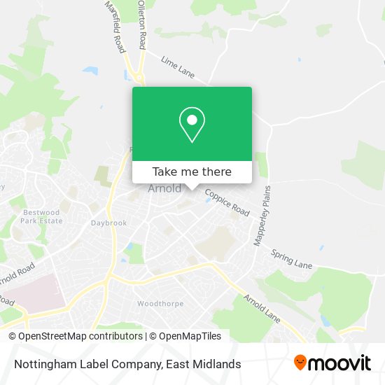 Nottingham Label Company map