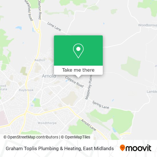 Graham Toplis Plumbing & Heating map