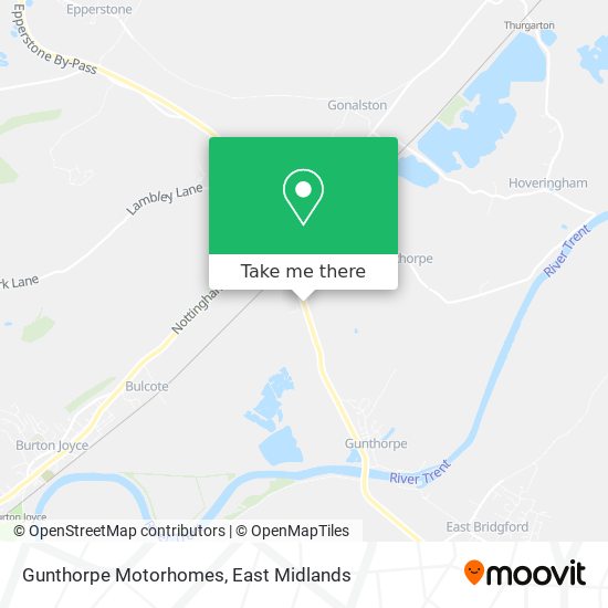 Gunthorpe Motorhomes map