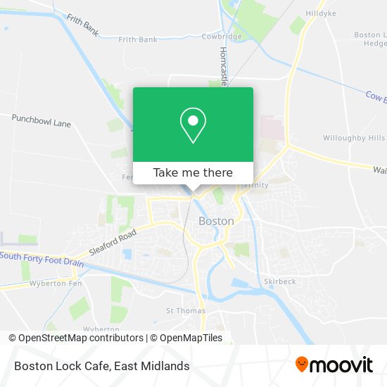 Boston Lock Cafe map