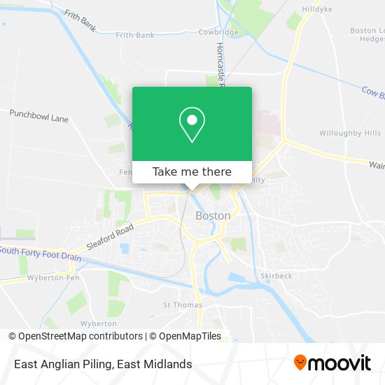 East Anglian Piling map
