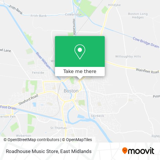Roadhouse Music Store map