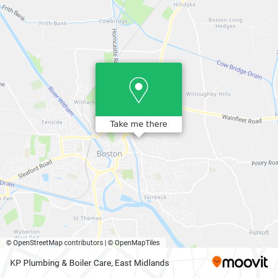 KP Plumbing & Boiler Care map