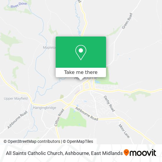 All Saints Catholic Church, Ashbourne map