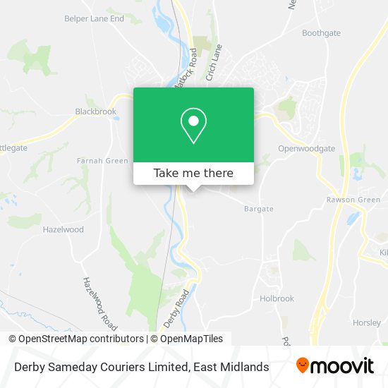 Derby Sameday Couriers Limited map
