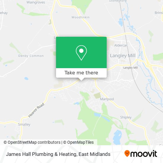James Hall Plumbing & Heating map