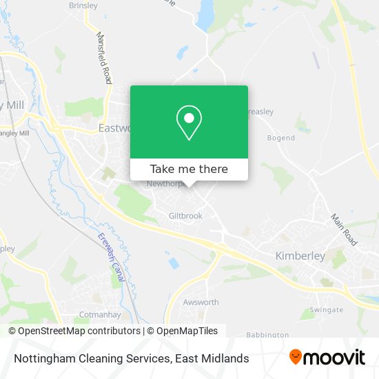 Nottingham Cleaning Services map