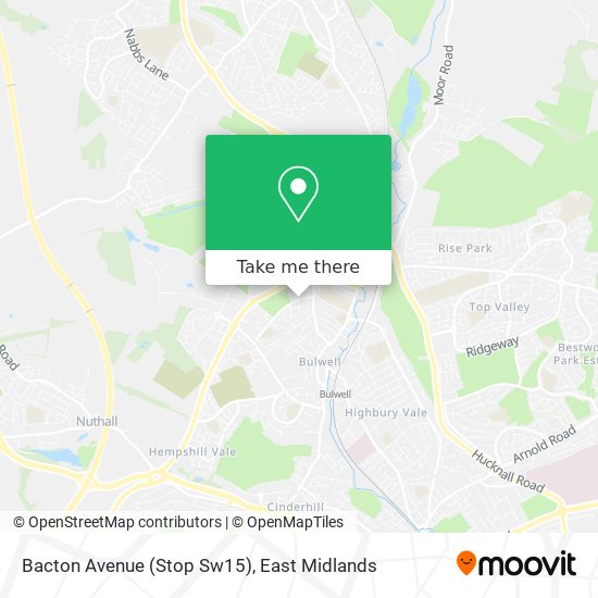 Bacton Avenue (Stop Sw15) map