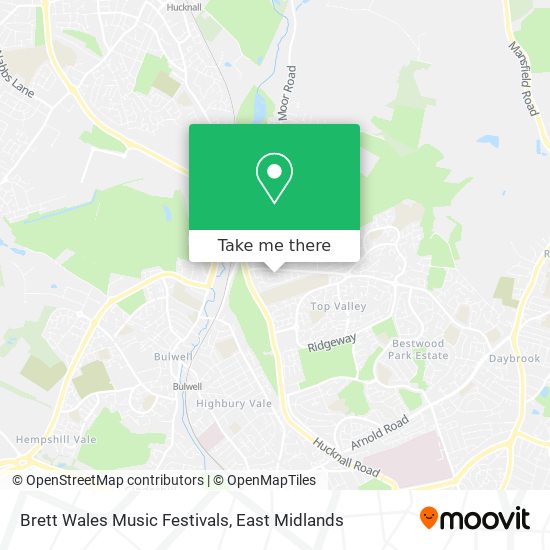 Brett Wales Music Festivals map