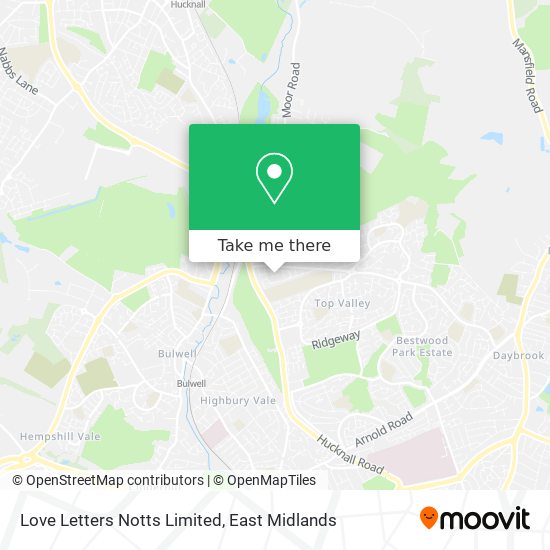 Love Letters Notts Limited map