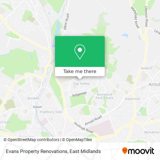 Evans Property Renovations map