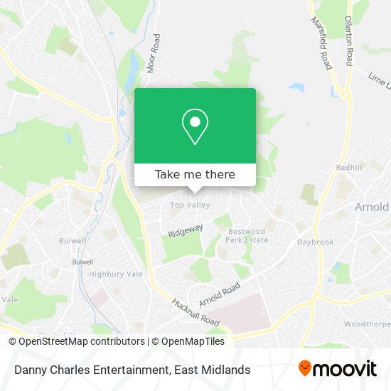 Danny Charles Entertainment map